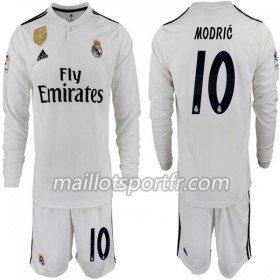 Maillot de Foot Real Madrid MODRIC 10 Enfant Domicile 2018/19 ML